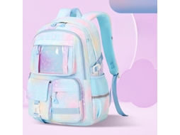 Mochila Infantil Para Menina, Ideal Para Livros Escolares Do Ensino Básico E Secundário. Ciano Hexinyigjly