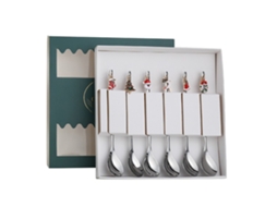 Conjunto de Colheres Natal LAXISCREED 6 Peças