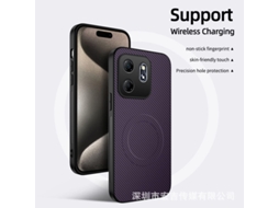 Capa Magnética Para Celular Oppo Com Textura De Couro E Fibra De Carbono, Totalmroxo-a20
