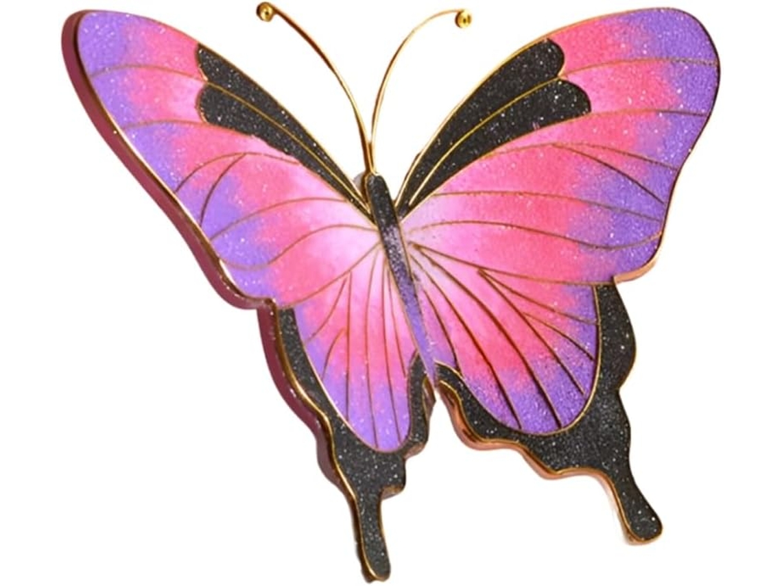 Kit de Pintura Artesanal em Esmalte Fino, Decoração em Formato de Borboleta 3d, com Bolsa. SFUSHOS
