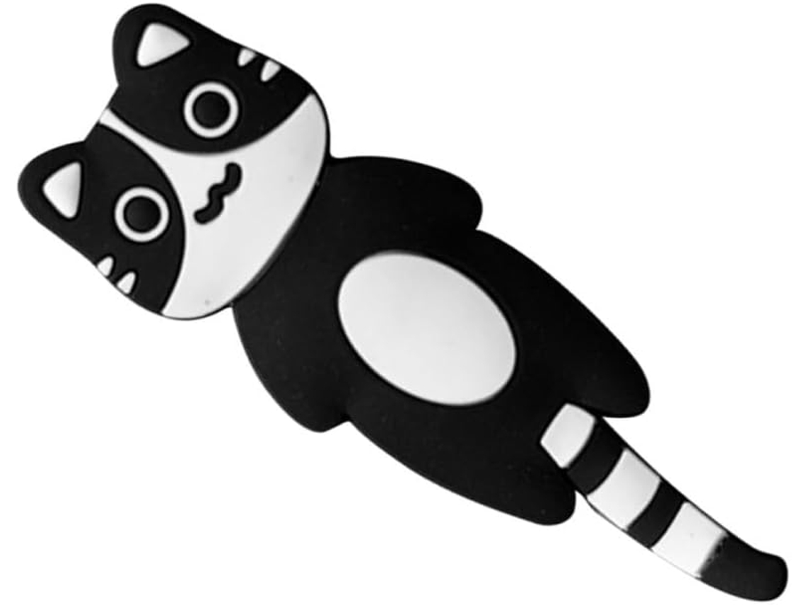 Gancho Magnético Gato Preto Em Pvc E Metal | 1 Peça