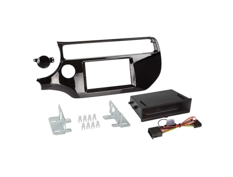 Adaptador Frontal Inbay 2-Din para Kia Rio 03/2015 Piano Black