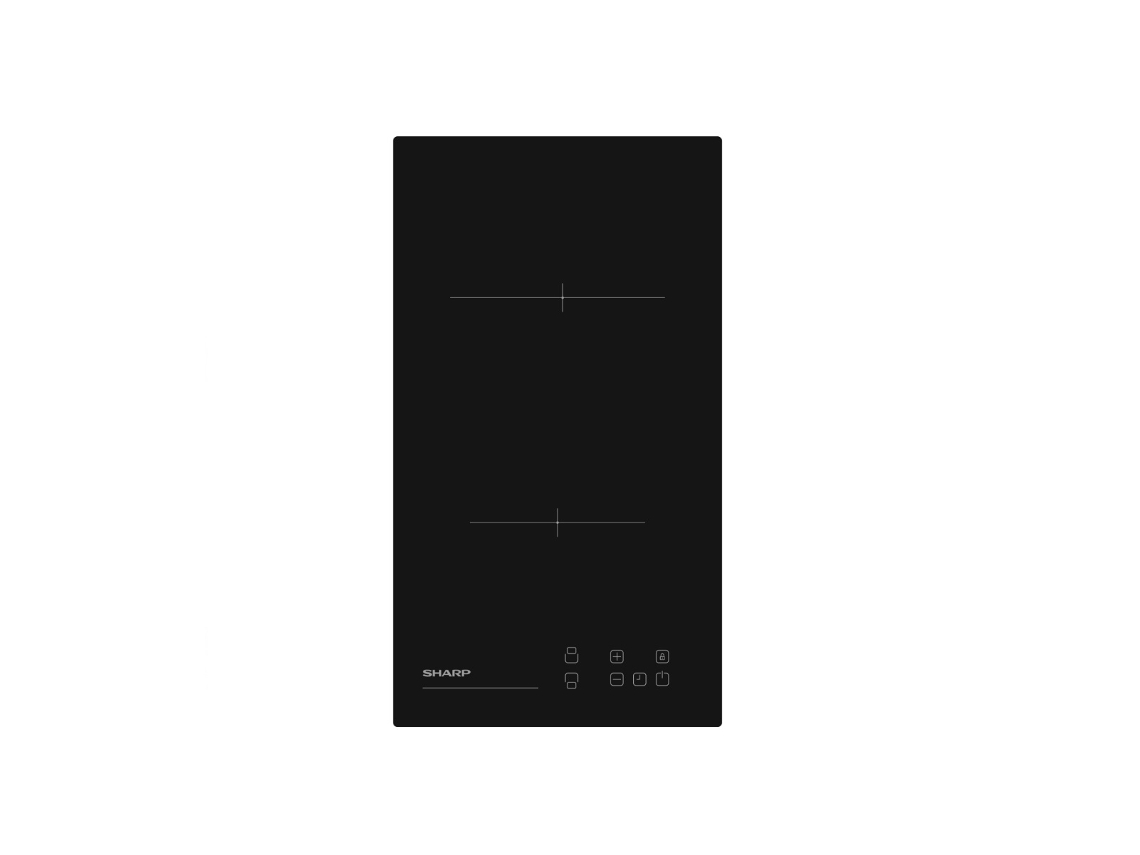 Dominó de Cerâmica de Vidro 29Cm 3000W Preto Kh3V19Nt0K SHARP