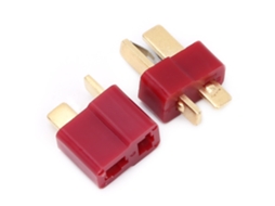 Conector Plug T Deans Bateria Lítio Dourado