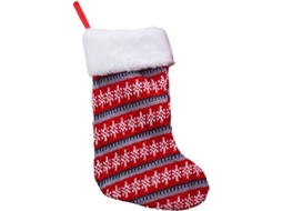 Calcetines De Navidad De Tela Con Estampado De Rayas Rojas Kit Bolsas Regalo Decoración Clásica Colgante Chimenea