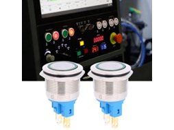 Laxiscreed Botões De Comando Dc 12-24v Com Auto-travantes, Kit Com 2 Interruptores Para Automação Doméstica