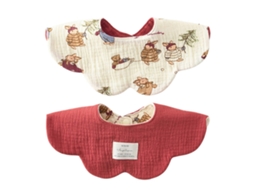 Babador De Bebê Respirável Algodão Bandana Cachecol Infantil Babador Babador Duplo Uso Pano De Arrotos Para Recém-nascidos Meninos E Meninas