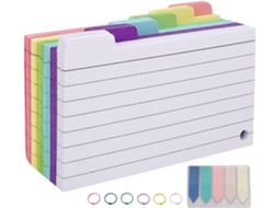 Pacote Com 300 Cartões De Memória Coloridos, De Com Linhas Coloridas, Utensílios Domésticos, Professores