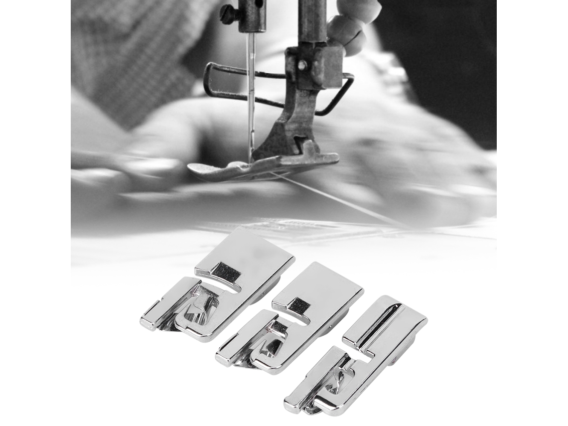 Pés Para Máquina De Costura L Axiscreed Para Piping E Bainha, Uso Doméstico