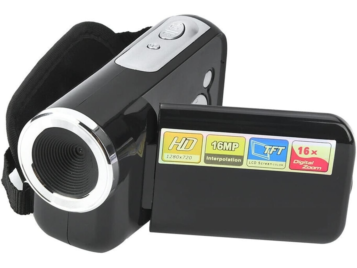 Filmadora de 16 Mp, Tela Lcd Hd de 2 Polegadas, Zoom Digital de 16x. SFUSHOS