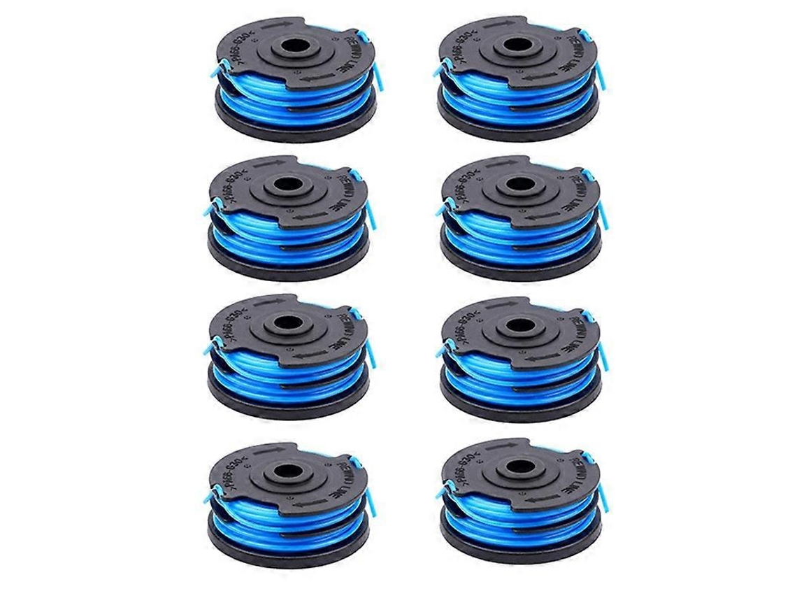 Q1G 8 peças para carretéis de linha de cortador de grama GREENWORKS 2101602, 2101602A, R5X 2900719