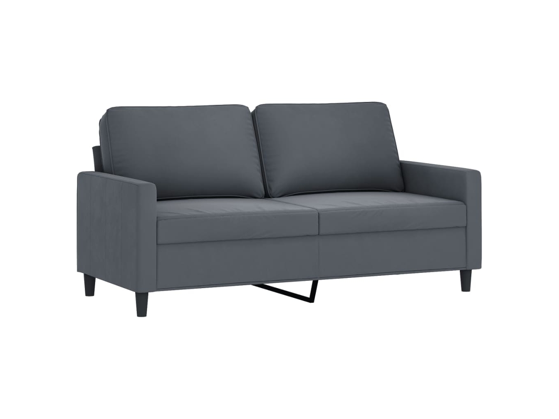 2-seater Sofa, 2-seater Sofas Vidaxl Cinzeto Veludo (n/a)