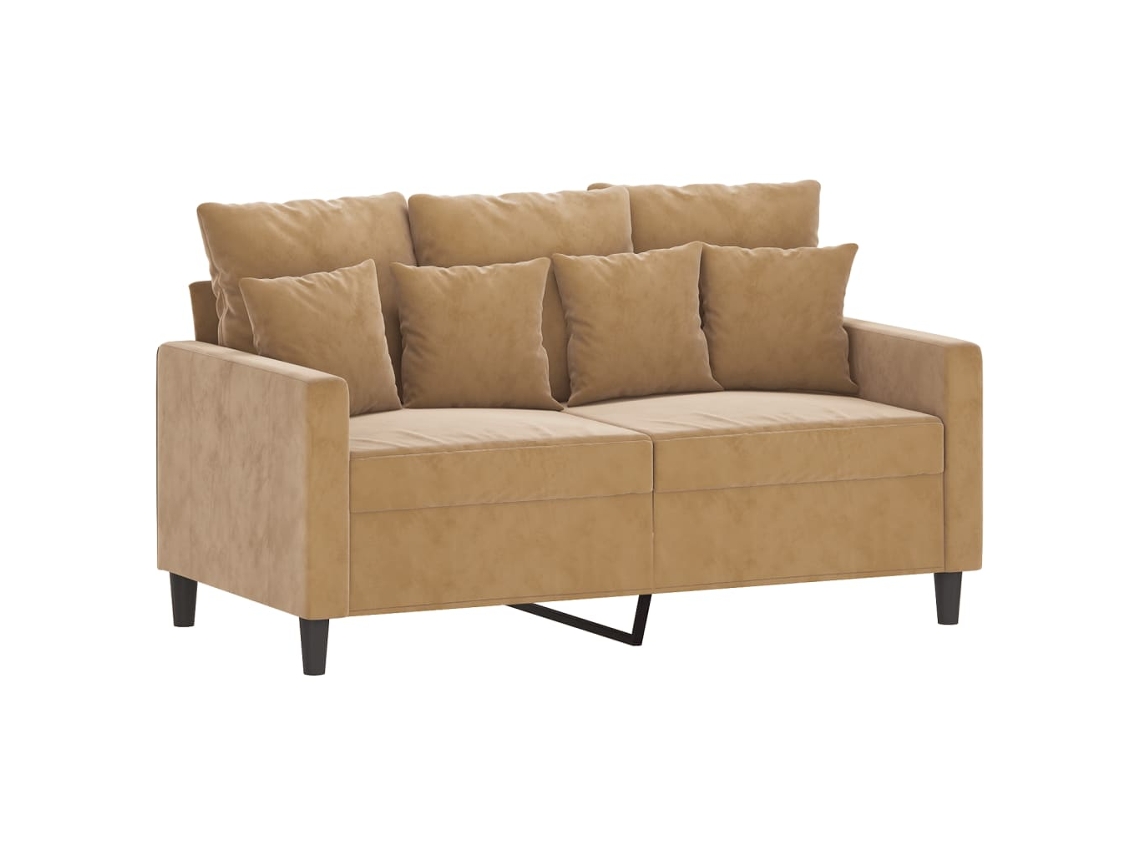 2-seater Sofa, 2-seater Sofas Vidaxl Marrom Veludo (n/a)