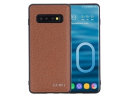 Capa Protetora De Couro Gebei Com Cobertura Total E À Prova De Choque Para Samsung Galaxy S10+
