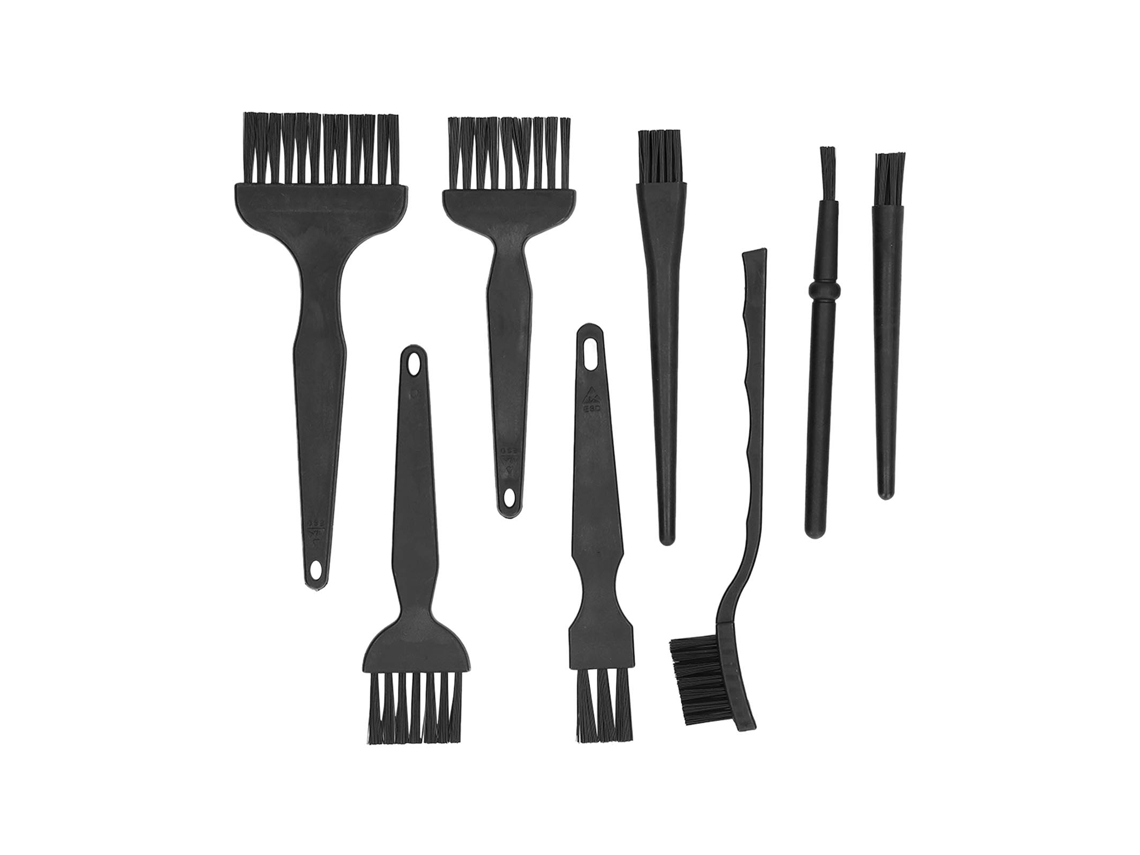 8 Piezas Set De Escovas Antiestáticas Com Cabo De Plástico Para Limpeza De Teclado E Computador