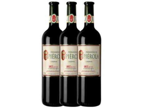 Vinho PIÉROLA Piérola Tempranillo Rioja Crianza (0.75 L - 3 unidades)