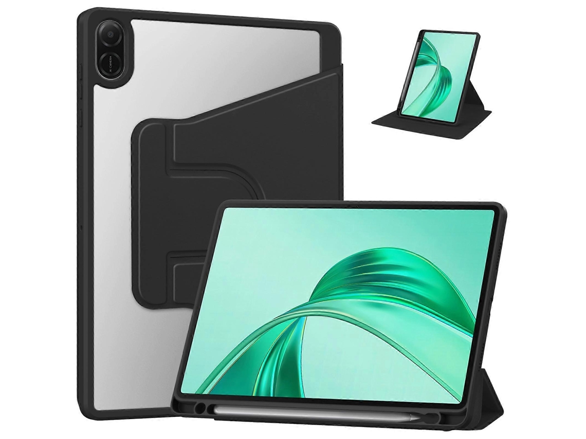 Capa giratória de couro com suporte triplo Webake para tablet