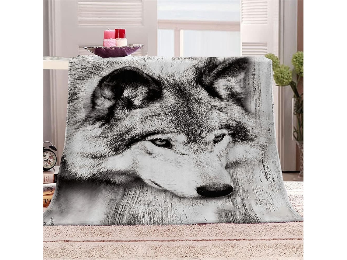 Manta de Lã Fansu Estampa Animal 3d Microfibra Quente e Macia Ideal para o Inverno Perfeita Cama Ou Sofá Adequ