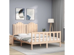 Vidaxl Cama Sem Colchão 140x200 Cm Madeira De Pinho Maciça