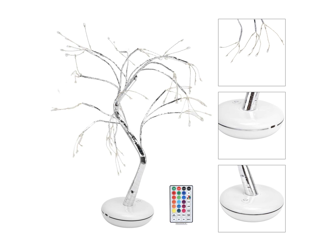 Lâmpada Bonsai 108leds Rgbw com Controle Remoto