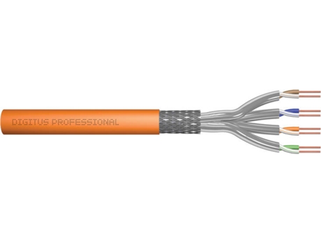 DIGITUS BOBINE CABO REDE DUPLO S-FTP CAT7 1200MHz DCA 100MTPROMO CABO