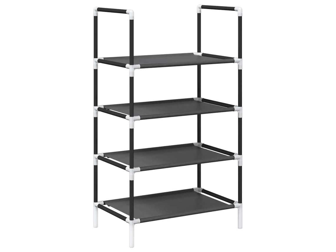 Shoe Rack, Shoe Racks Vidaxl Preto Tecido Não Tecido (44 X 28 X 77 Cm)