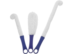 Escova De Limpeza Para Copos E Garrafas Vinho, 3 Unidades, Espuma, Design Ergonômico Para Uso Em Copos E Decantadores