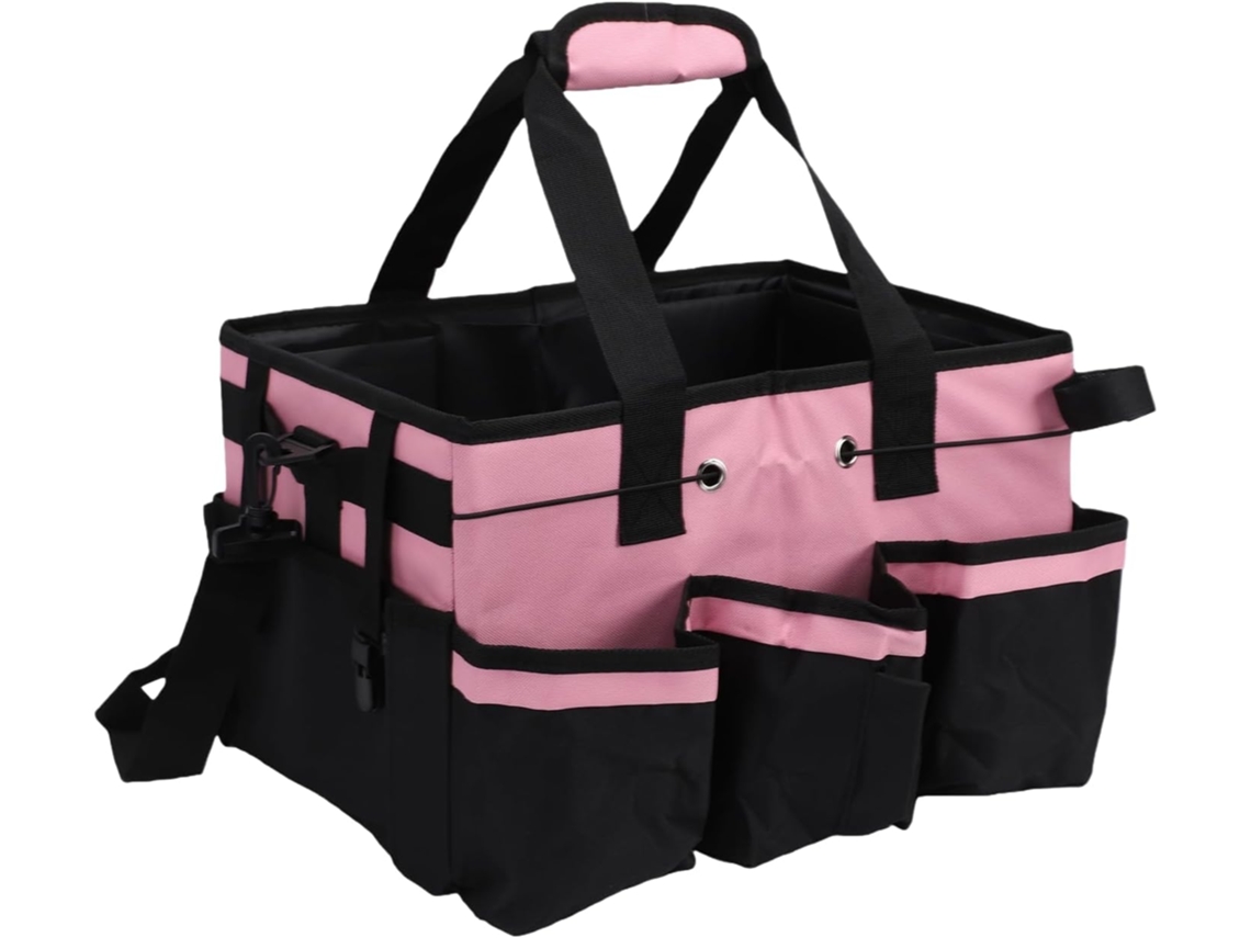 Bolsa de limpeza portátil Luocute com altura e alça de ombro ajustáveis.