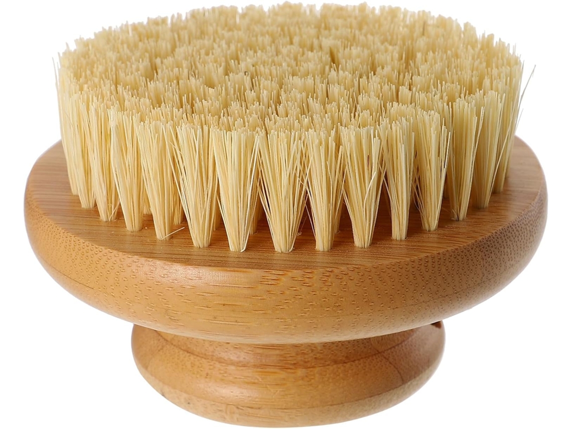 Escova De Banho Esfoliante Redonda Homoyoyo Para Pele, Escova De Massagem, Esfoliante Facial, Compacta E Durável Para