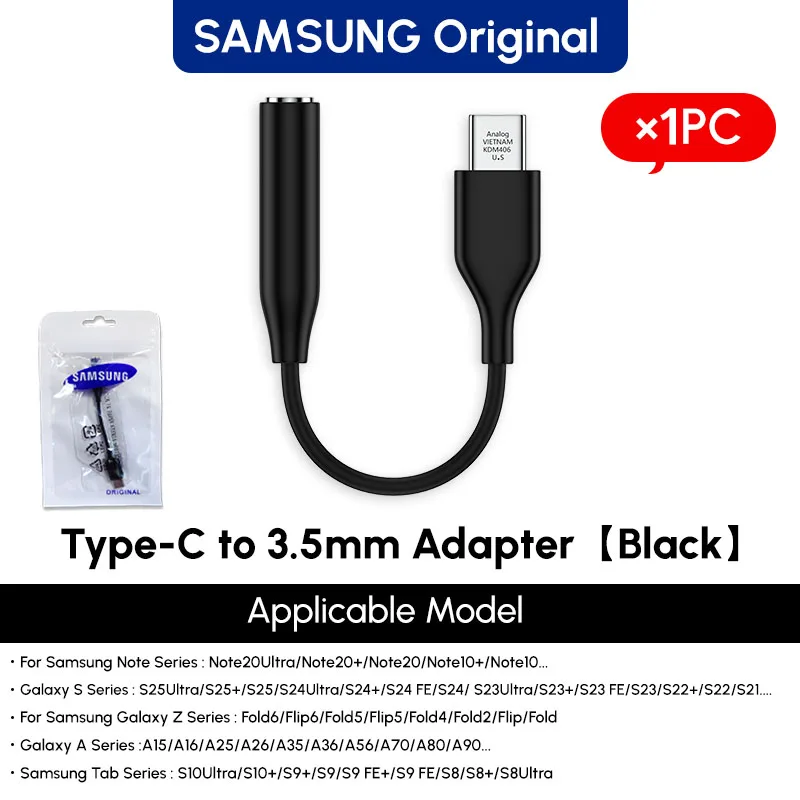 Adaptador Samsung USB Tipo C para 3,5 Mm AQUAFORGE