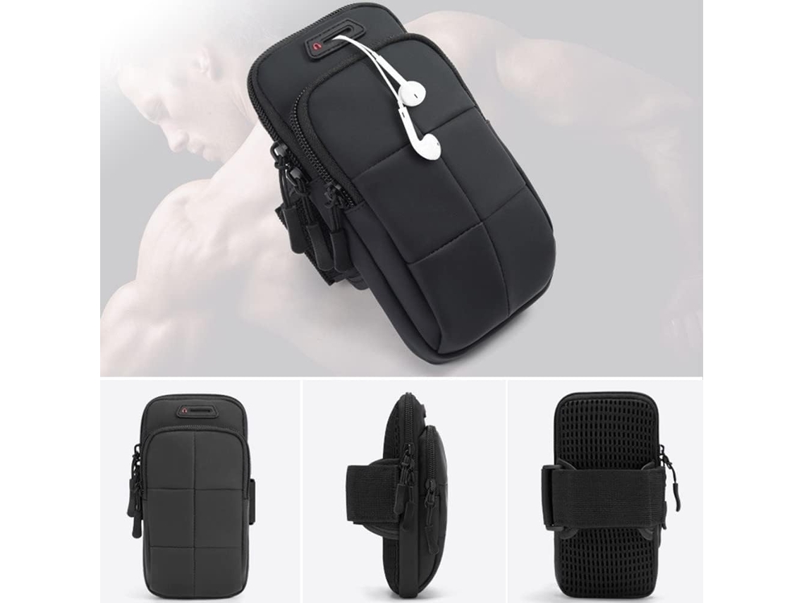 (preto) Bolsa De Pulso, Suporte De Pulso Esportivo Para Fitness, Braço Ajustável