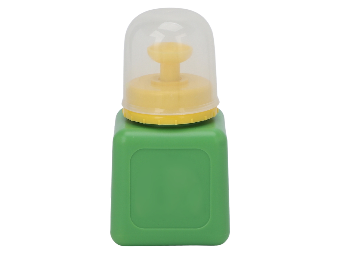 Frasco vazio e recarregável de tônico e removedor de maquiagem, verde, 120ml