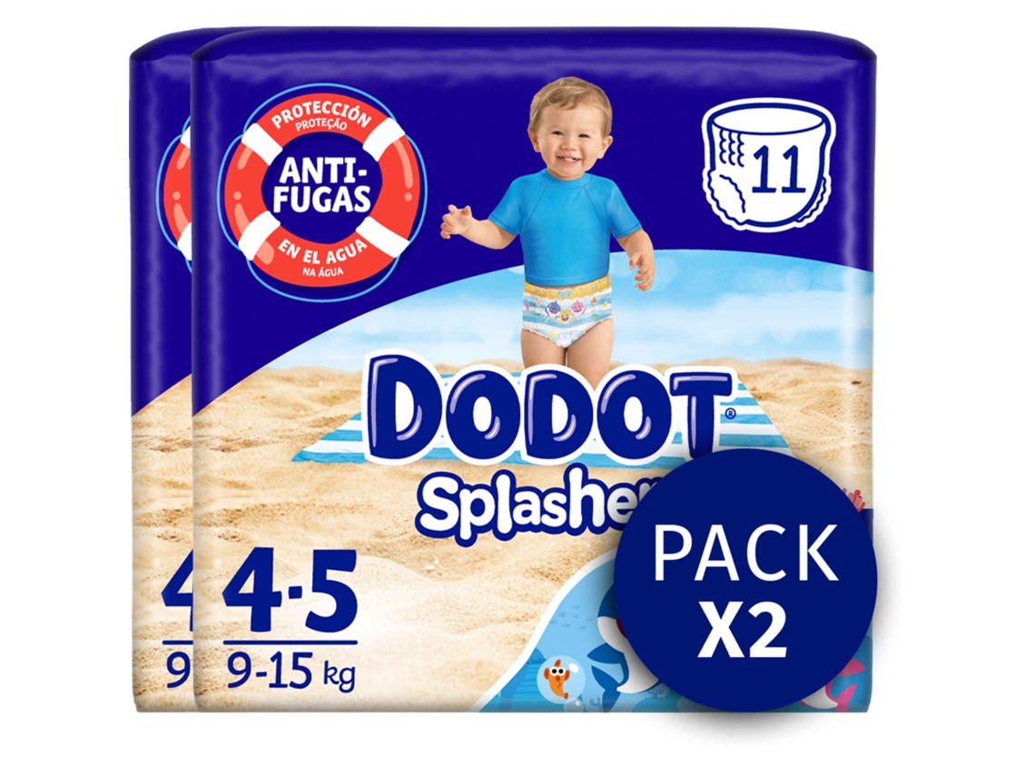 Fraldas Cueca Banho Splashers 9-15kg T4 Dodot