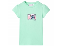 T-shirt De Criança Verde Brilhante 116