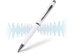 Gravador de Voz Digital de 32 Gb para Palestras com Bateria de Longa Duração Dispositivo de Gravação Usb Reprodução de Mp3Branco