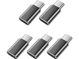 Lellel Lellem Pacote com 5 Adaptadores Usb c para Celulares e Tablets de 15/16 Polegadas SFUSHOS