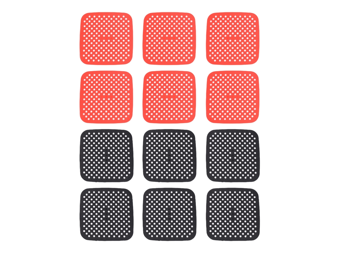 12pcs Liner Silicone Antiaderente para Air Fryer