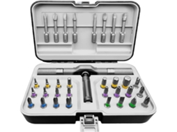 Conjunto De Bits Chave Fenda Ergonômica Com Cabo Em T E Catraca