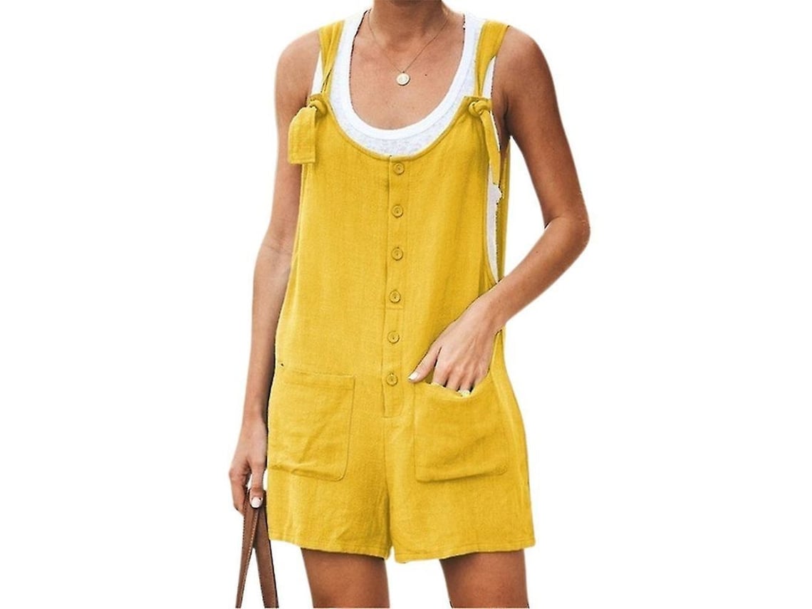 2026 camisetas Curtas para Mulher Tamanho Grande de Ponto com Gola Redonda, Botões e Bolsos Casuais