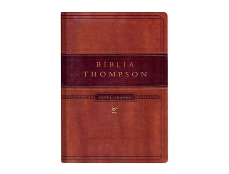 Livro Bíblia Thompson Letra Grande Com Indice Capa Luxo Marrom Claro E Escuro De Frank Charles Thompson (português Do Brasil)
