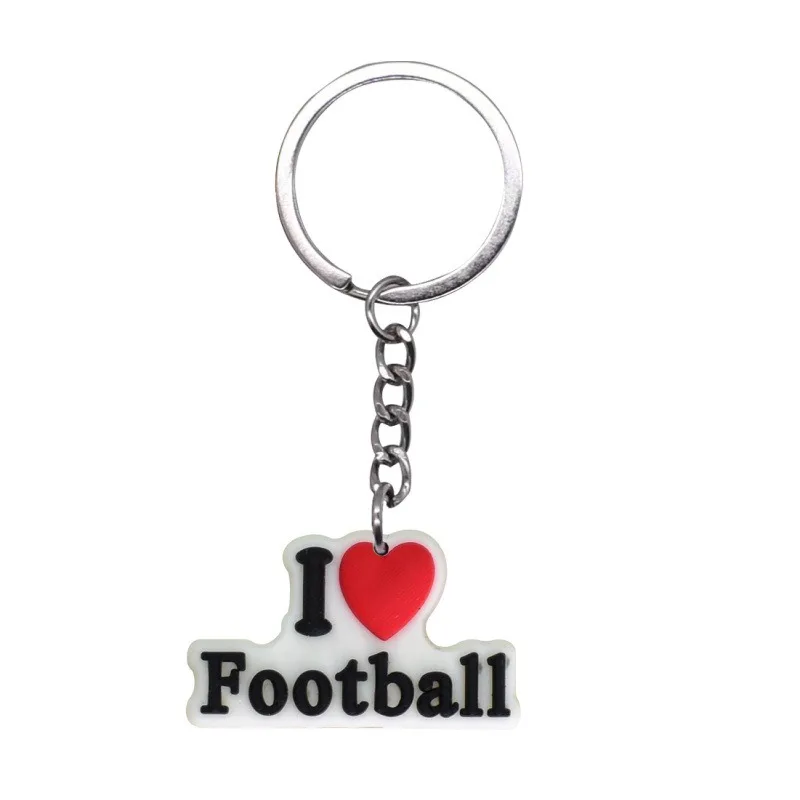 (pacote Com 2) Chaveiros Com Tema De Futebol, Em Borracha Macia De Pvc, Pingentes Decorativos