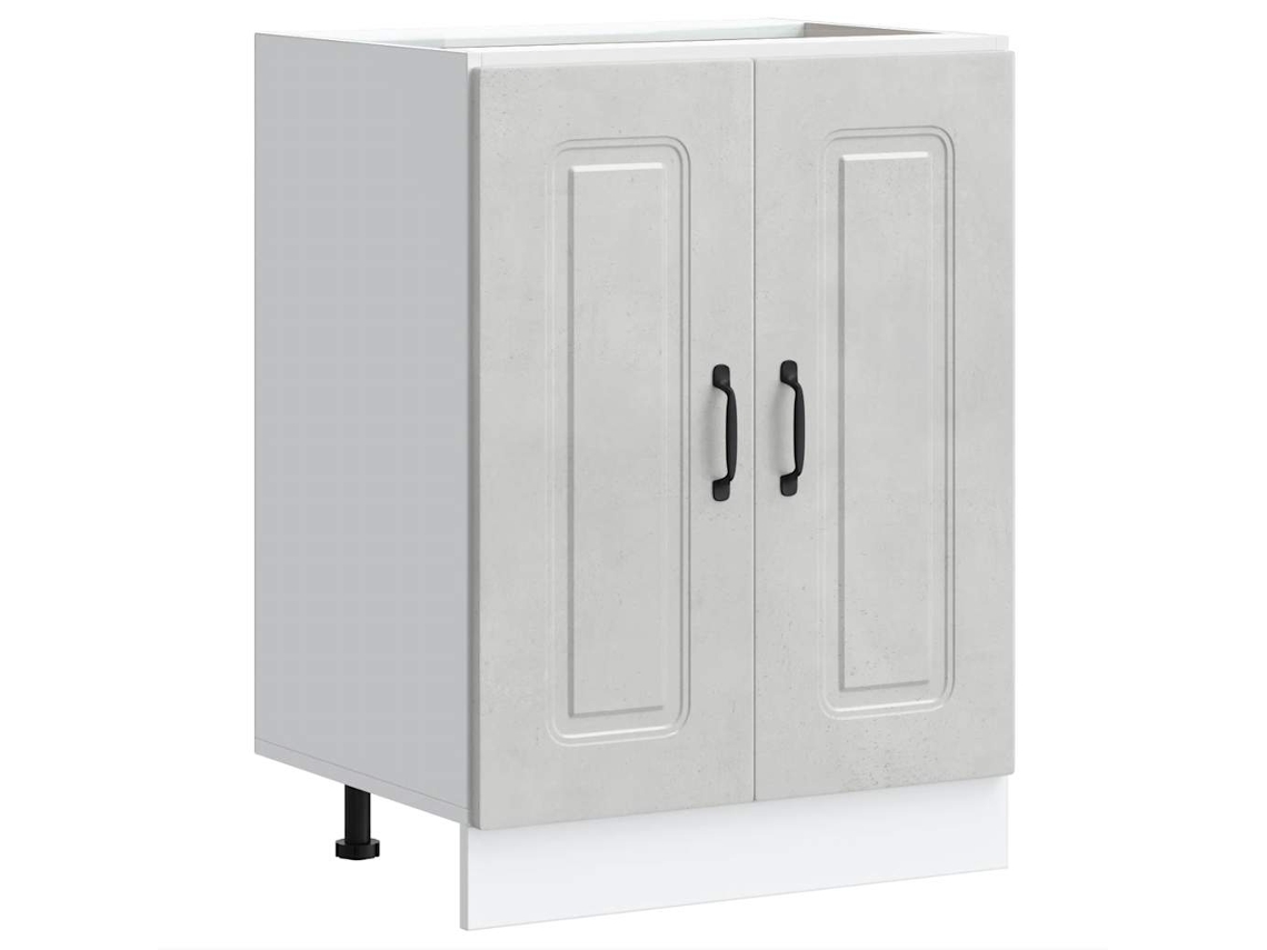 Sink Base Cabinet, Sink Base Cabinets Vidaxl Cinzeto Madeira Processada (n/a)