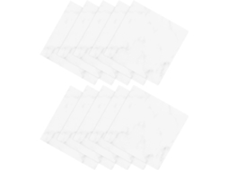 Conjunto 10 Adesivos Parede Estampa Mármore Branco Autoadesivos Pvc Ideais Banheiro Cozinha Versáteis Fáceis GOKOCO