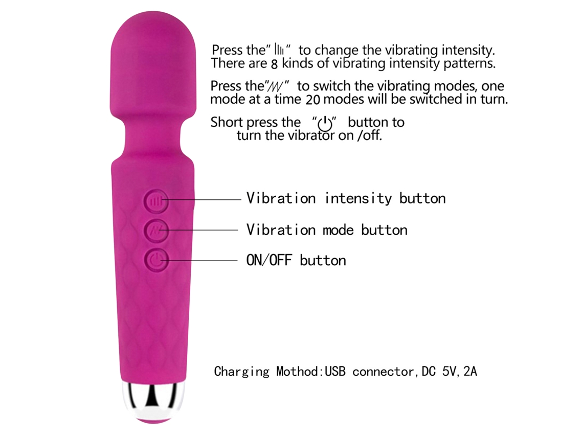 Vibrador De Silicona Av Wand Para Stimulação Do Clitóris E Seios Brinquedo Sexual Feminino