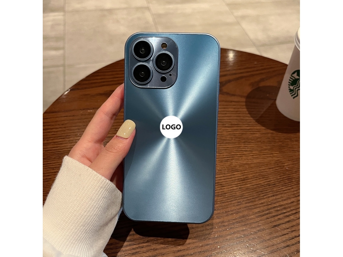 Capa Protetora A Laser Aurora Azul Marinho Para Iphone 17 Pro, Com Tudo Incluso.