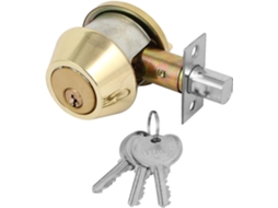 Fechadura De Segurança Aexit Para Portas Banheiro E Quarto, Com Cilindro Único E Sistema Smartkey, Acabamento Cromado E
