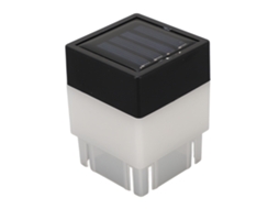 Luminária de Poste Solar com Led Amarelo Quente para Jardim e Pátio. CHABERLU