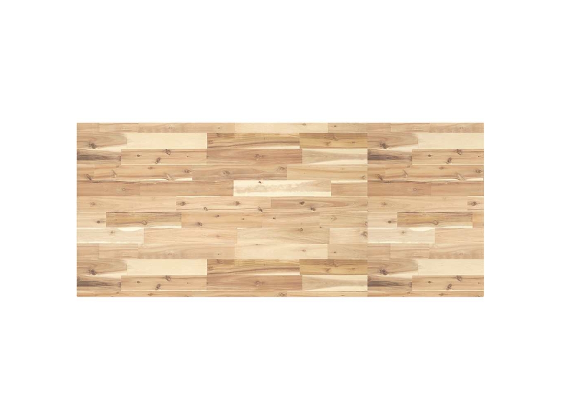 Vidaxl Tampo De Secretária 140x60x4 Cm Acácia Maciça Não Tratada