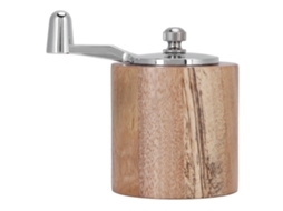 Moedor de pimenta manual com manivela longa em aço inox e cerâmica para casa e restaurante | S/MARCA