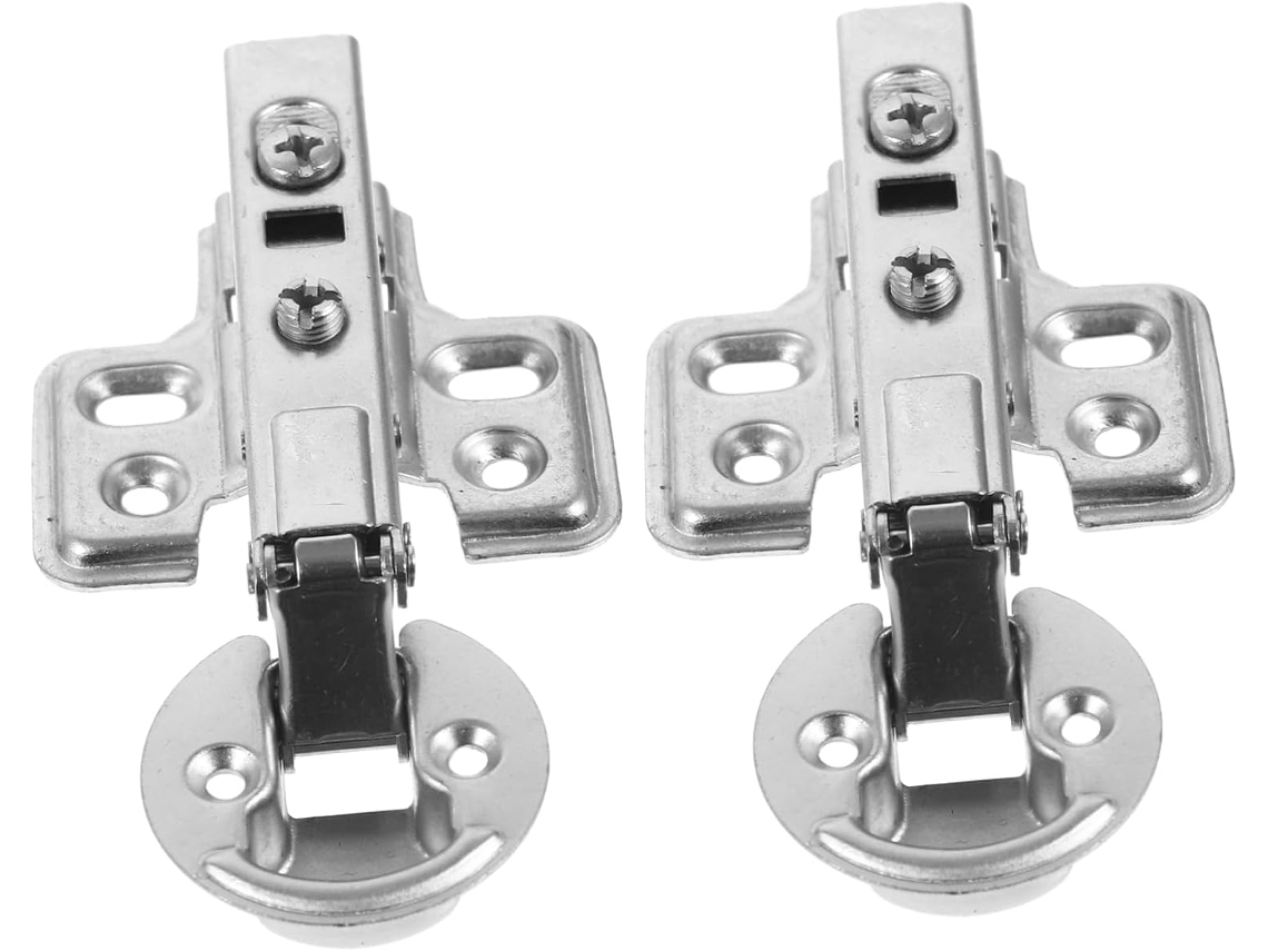 2 Dobradiças De Aço Inoxidável Para Portas Armário Com Amortecimento